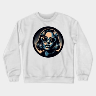 badass comic book girl Crewneck Sweatshirt